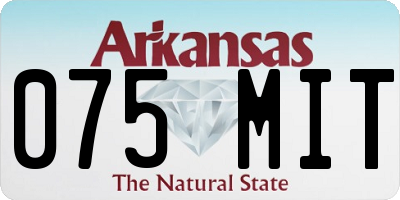 AR license plate 075MIT