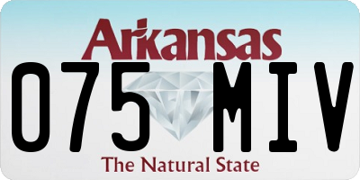 AR license plate 075MIV