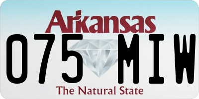 AR license plate 075MIW