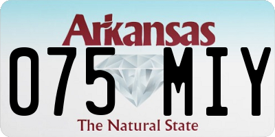 AR license plate 075MIY