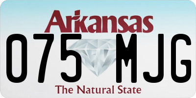 AR license plate 075MJG