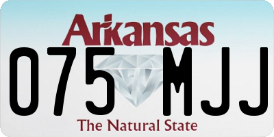 AR license plate 075MJJ