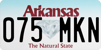 AR license plate 075MKN