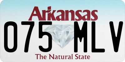 AR license plate 075MLV