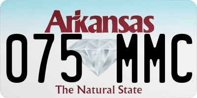 AR license plate 075MMC