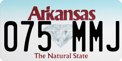 AR license plate 075MMJ