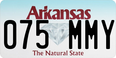 AR license plate 075MMY
