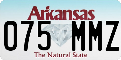 AR license plate 075MMZ