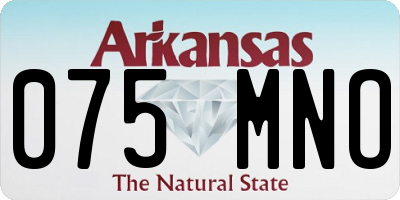 AR license plate 075MNO