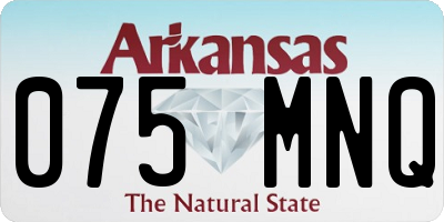 AR license plate 075MNQ