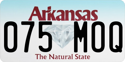 AR license plate 075MOQ