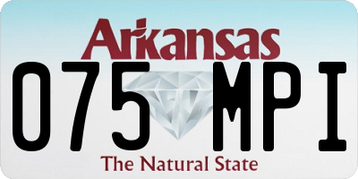 AR license plate 075MPI