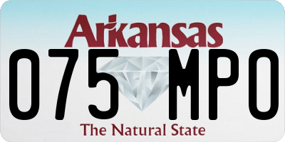 AR license plate 075MPO