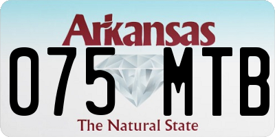 AR license plate 075MTB