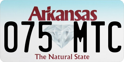 AR license plate 075MTC