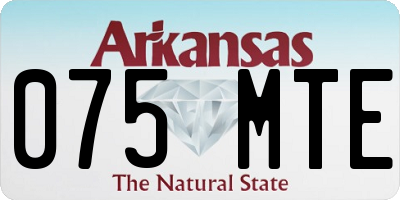 AR license plate 075MTE