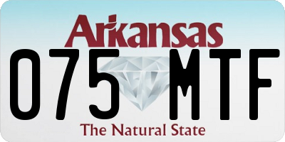 AR license plate 075MTF