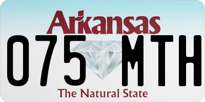 AR license plate 075MTH