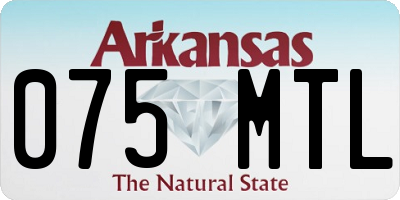 AR license plate 075MTL