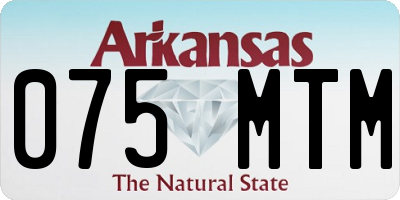 AR license plate 075MTM
