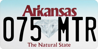 AR license plate 075MTR