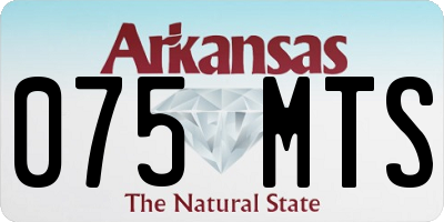 AR license plate 075MTS