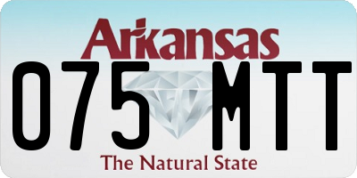 AR license plate 075MTT