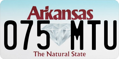 AR license plate 075MTU