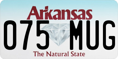 AR license plate 075MUG