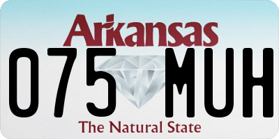 AR license plate 075MUH