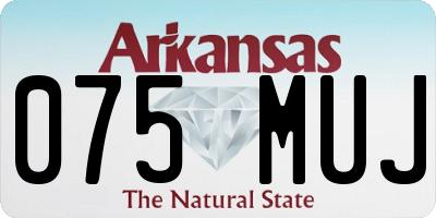 AR license plate 075MUJ