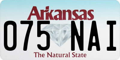 AR license plate 075NAI