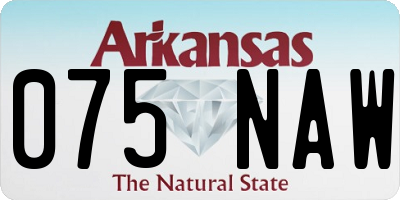 AR license plate 075NAW