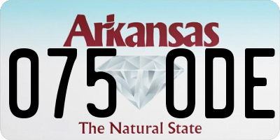 AR license plate 075ODE