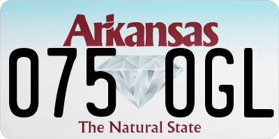 AR license plate 075OGL