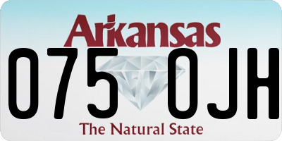 AR license plate 075OJH