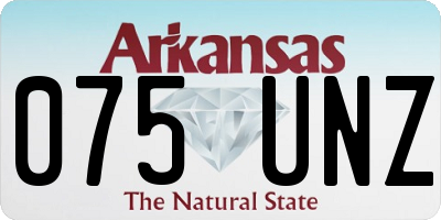 AR license plate 075UNZ
