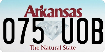 AR license plate 075UOB