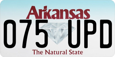 AR license plate 075UPD