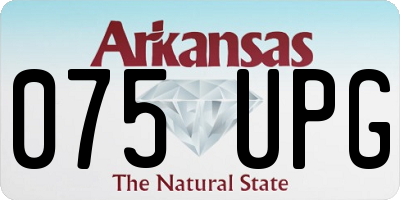 AR license plate 075UPG