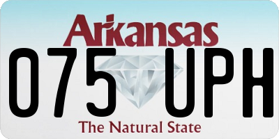 AR license plate 075UPH