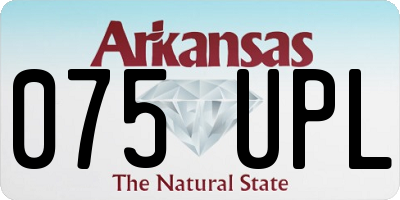AR license plate 075UPL