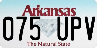 AR license plate 075UPV