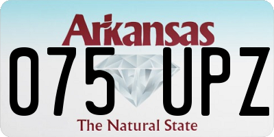 AR license plate 075UPZ