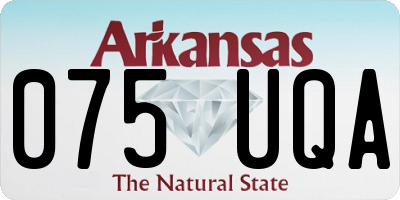 AR license plate 075UQA