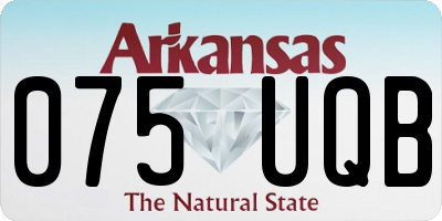 AR license plate 075UQB