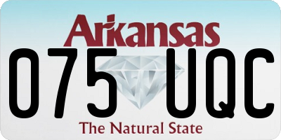 AR license plate 075UQC
