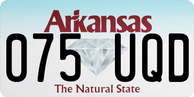 AR license plate 075UQD