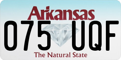 AR license plate 075UQF