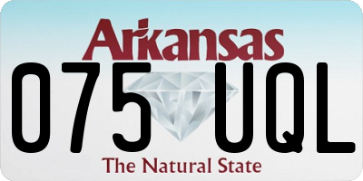 AR license plate 075UQL